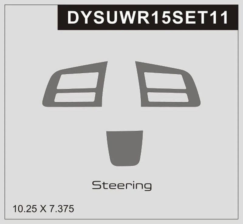 Load image into Gallery viewer, Subaru WRX (2015) Carbon Fiber Steering Wheel Trim - FSPE