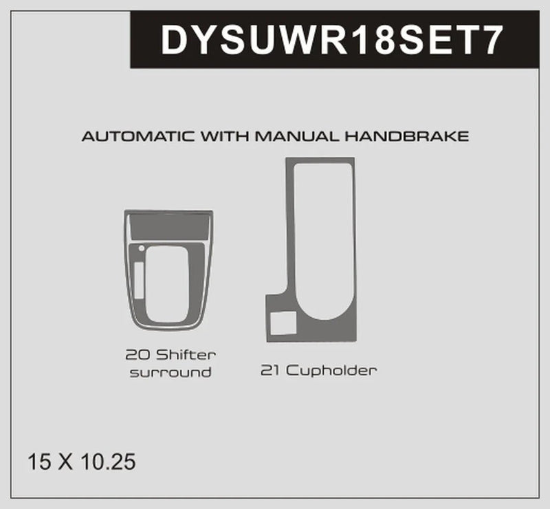 Load image into Gallery viewer, Subaru WRX (2018-2021) Carbon Fiber Full Center Console Trim - FSPE