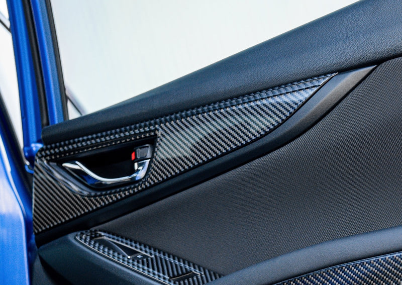 Load image into Gallery viewer, Subaru WRX (2022-2023) Carbon Fiber Door Pull Panels - FSPE