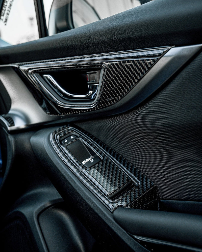 Load image into Gallery viewer, Subaru WRX (2022-2023) Carbon Fiber Door Pull Panels - FSPE