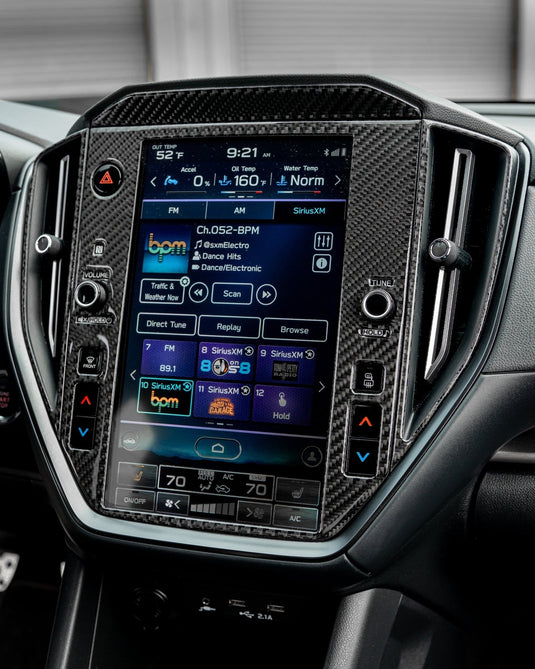 Subaru WRX (2022-2023) Carbon Fiber Infotainment Trims - FSPE