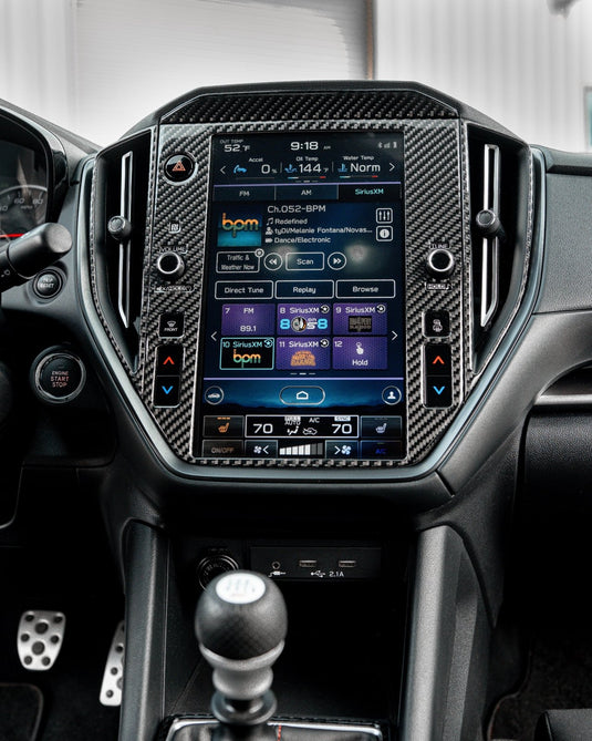Subaru WRX (2022-2023) Carbon Fiber Infotainment Trims - FSPE