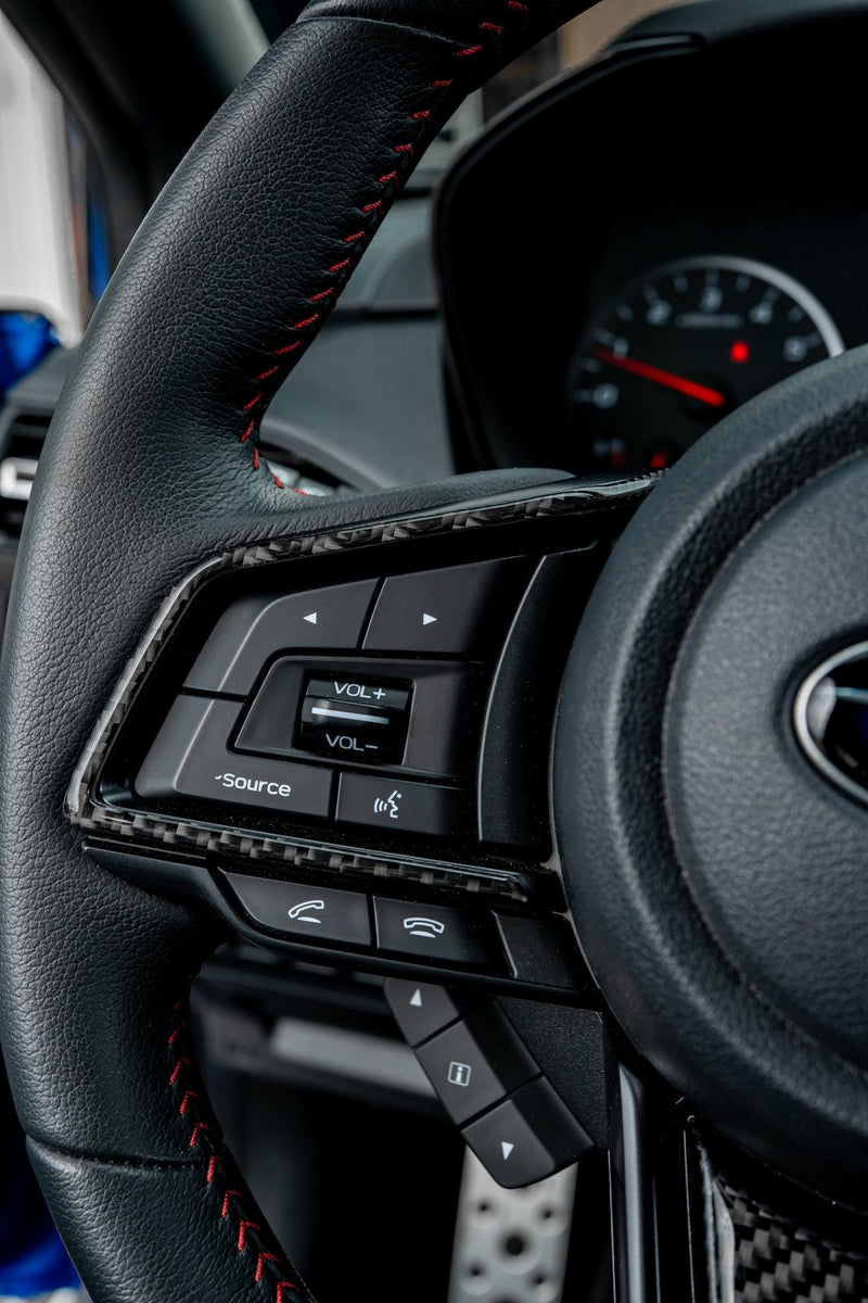 Load image into Gallery viewer, Subaru WRX (2022-2023) Carbon Fiber Steering Wheel Trim - FSPE