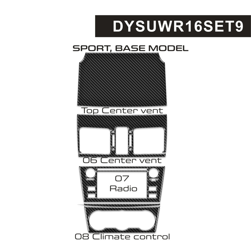 Load image into Gallery viewer, Subaru WRX & STI Sport, Base (2016-2017) Carbon Fiber Multimedia Panel Trim - FSPE