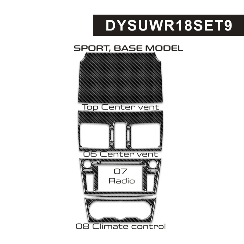 Load image into Gallery viewer, Subaru WRX & STI Sport, Base (2018-2021) Carbon Fiber Multimedia Panel Trim - FSPE