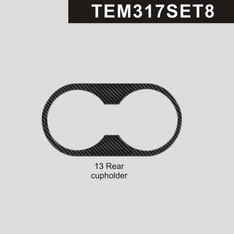 Load image into Gallery viewer, Tesla Model 3 (2017-2022) Carbon Fiber Rear Cupholder Trim - FSPE