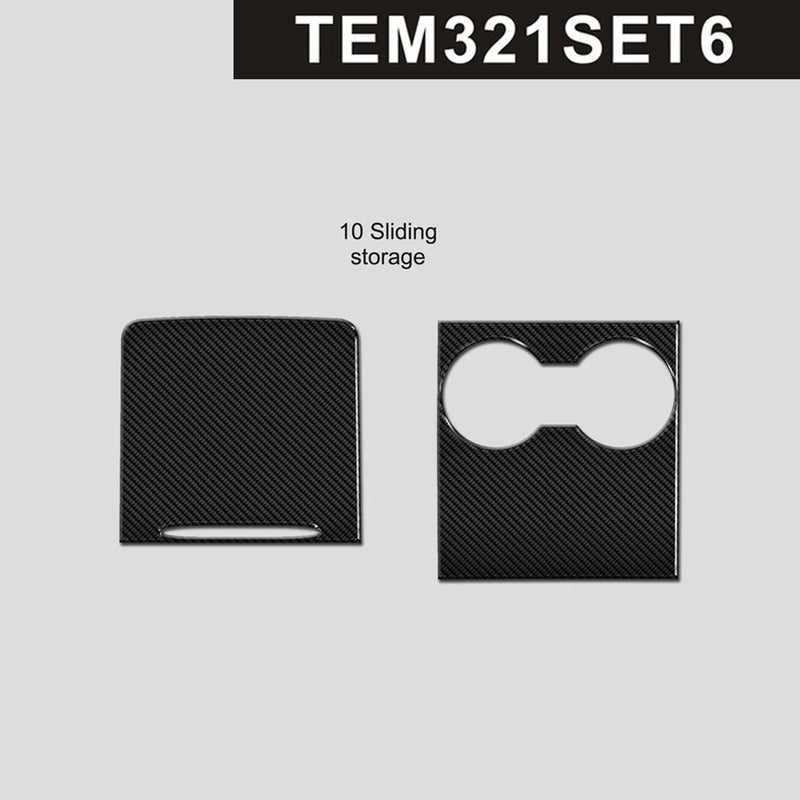 Load image into Gallery viewer, Tesla Model 3 (2017-2022) Carbon Fiber Rear Sliding Center Console Trim - FSPE