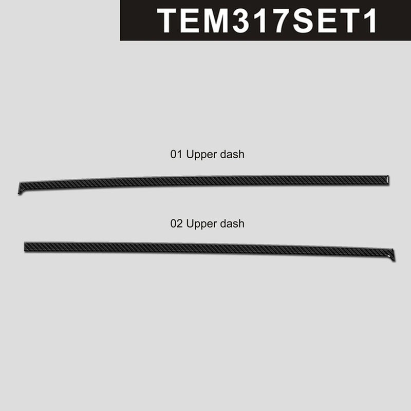 Load image into Gallery viewer, Tesla Model 3 (2017-2022) Carbon Fiber Upper Dash Trim - FSPE