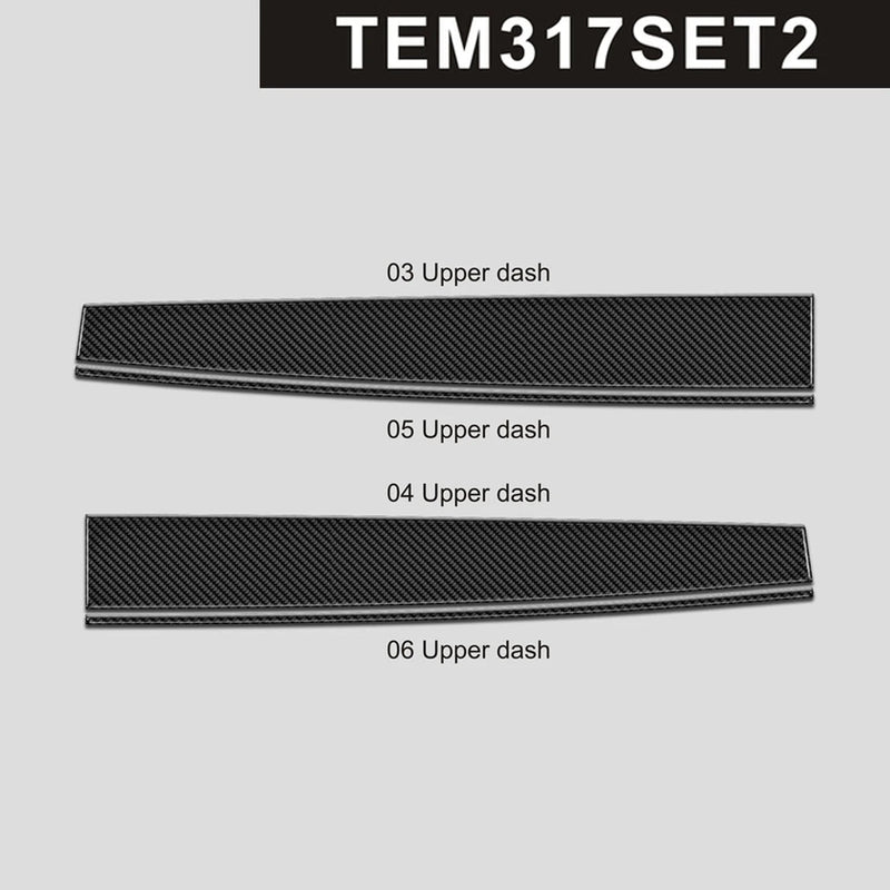Load image into Gallery viewer, Tesla Model 3 (2017-2022) Carbon Fiber Upper Dash Trim Behind Screen - FSPE