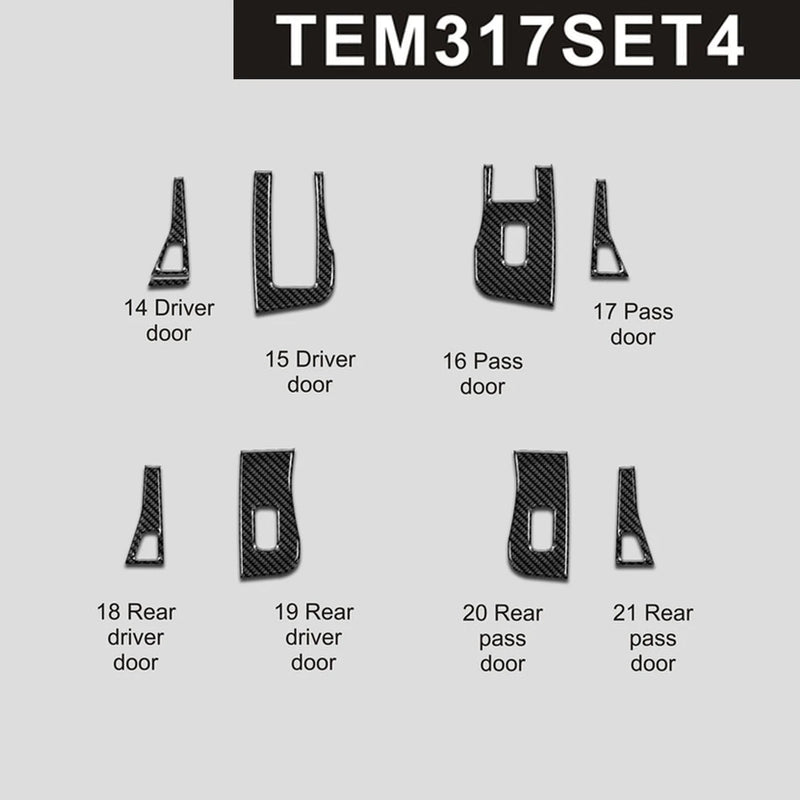 Load image into Gallery viewer, Tesla Model 3 (2017-2022) Carbon Fiber Window Control Trims - FSPE