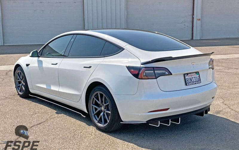 Load image into Gallery viewer, Tesla Model 3 Rear Diffuser Fins - FSPE