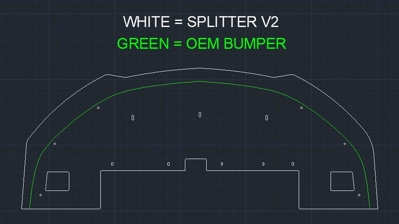 Load image into Gallery viewer, Toyota Corolla 2014-2018 (Gen 11) Chassis Mounted Front Splitter V2 - FSPE