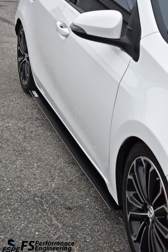 Toyota Corolla 2014-2018 (Gen 11) Chassis Mounted Side Skirt Extensions - FSPE
