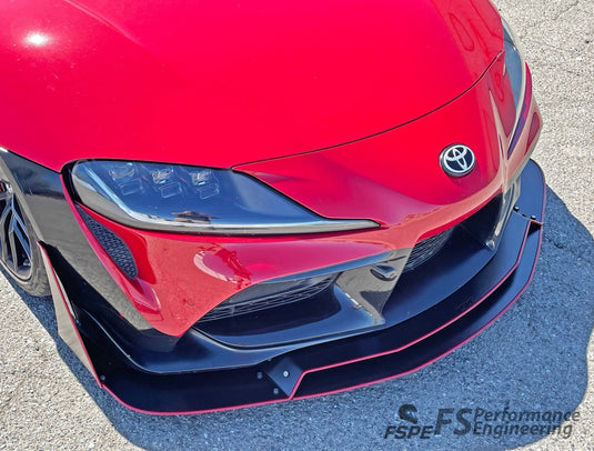 Toyota Supra (A90/A91) CHASSIS MOUNTED Front Splitter (2020-2022) V3 - FSPE