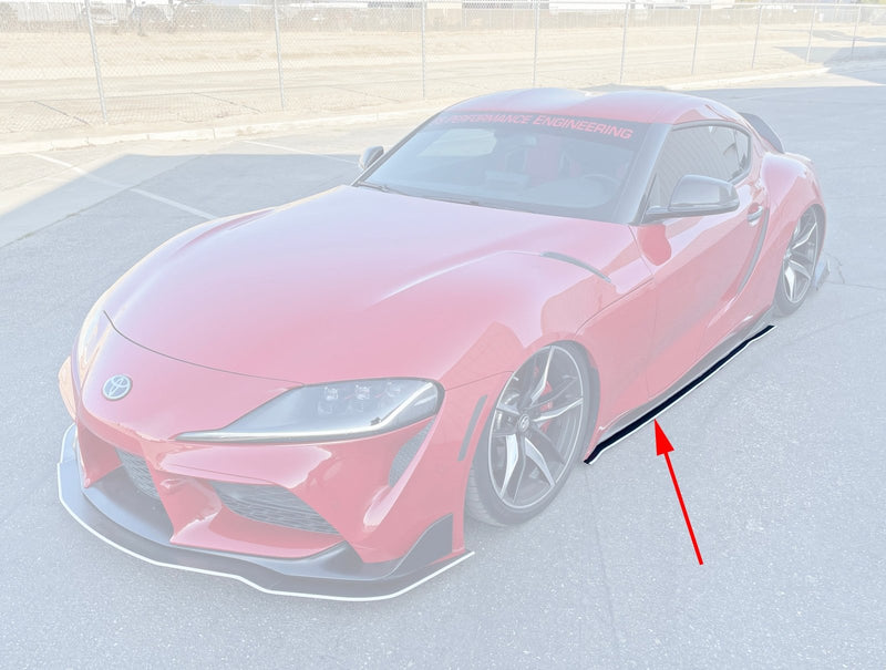 Load image into Gallery viewer, Toyota Supra (A90/A91) Side Skirt Extensions (2020-2022) V1 - FSPE
