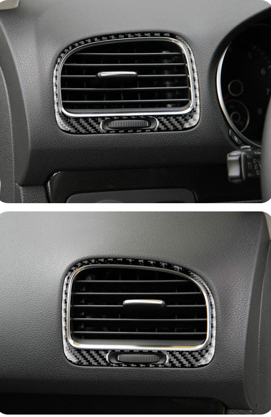 Volkswagen Golf MK6 (2008-2013) Carbon Fiber Air Outlet Trim - FSPE