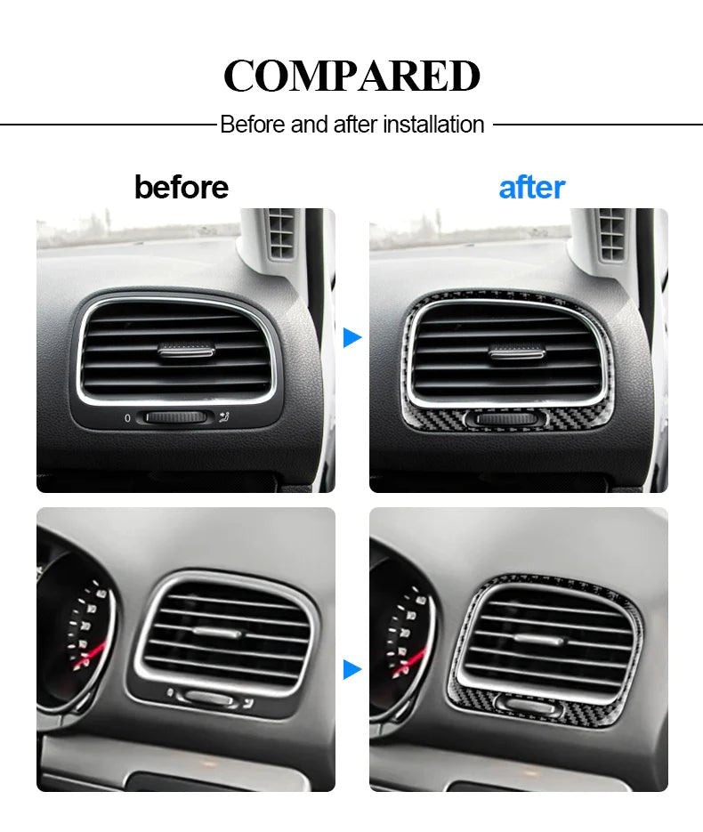Load image into Gallery viewer, Volkswagen Golf MK6 (2008-2013) Carbon Fiber Air Outlet Trim - FSPE