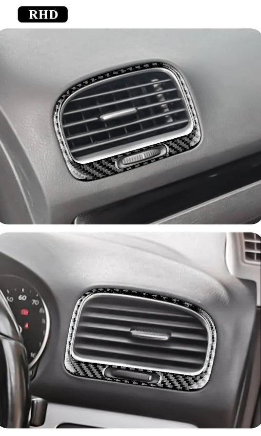 Volkswagen Golf MK6 (2008-2013) Carbon Fiber Air Outlet Trim - FSPE