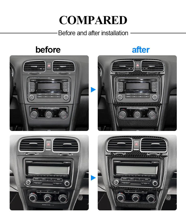 Load image into Gallery viewer, Volkswagen Golf MK6 (2008-2013) Carbon Fiber Central Control Panel Trim - FSPE