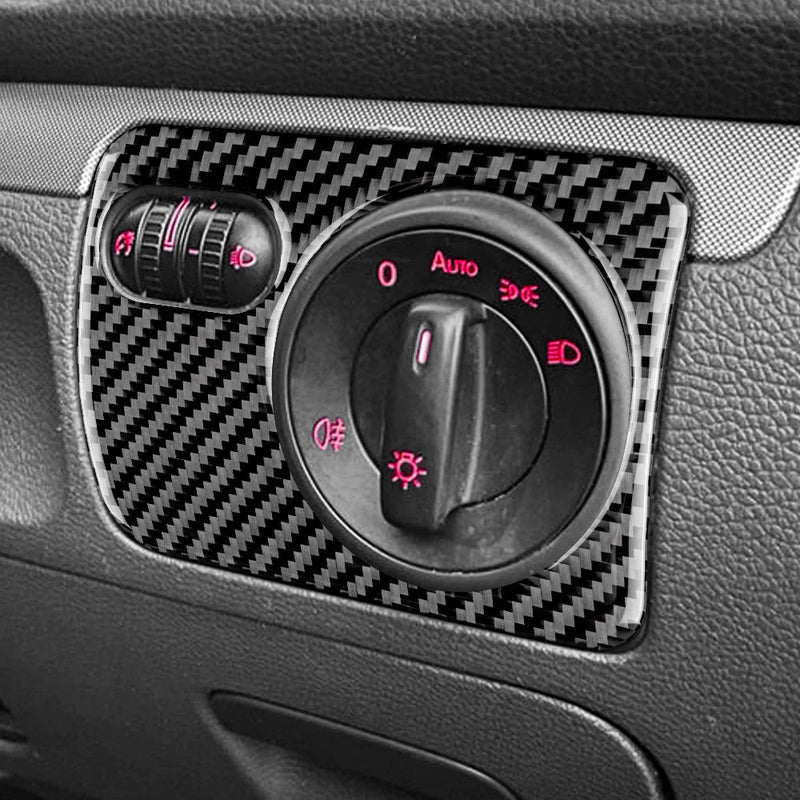 Load image into Gallery viewer, Volkswagen Golf MK6 (2008-2013) Carbon Fiber Headlight Switch Trim - FSPE