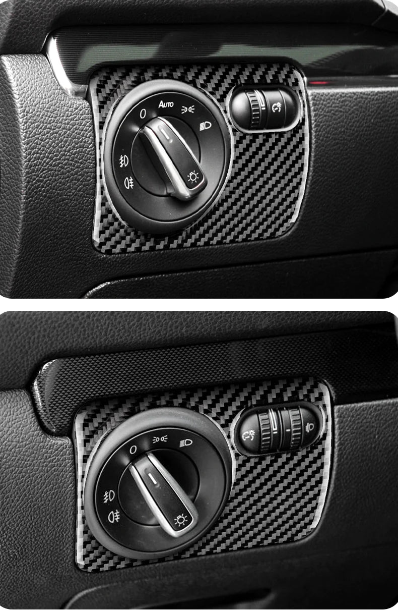Load image into Gallery viewer, Volkswagen Golf MK6 (2008-2013) Carbon Fiber Headlight Switch Trim - FSPE