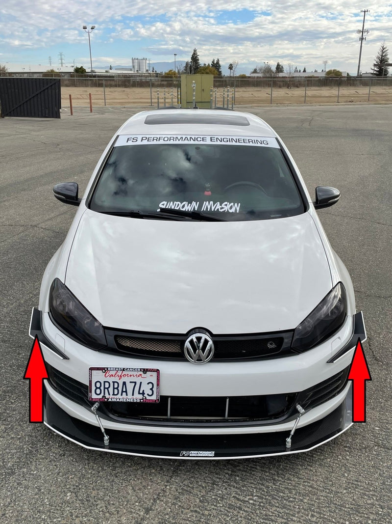 Load image into Gallery viewer, Volkswagen MK6 (2010-2014) Golf GTI Canards V2 - FSPE