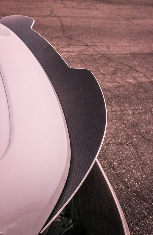Volkswagen MK6 (2010-2014) Golf GTI / R Rear Spoiler Extension V3 CARBON FIBER EDITION - FSPE