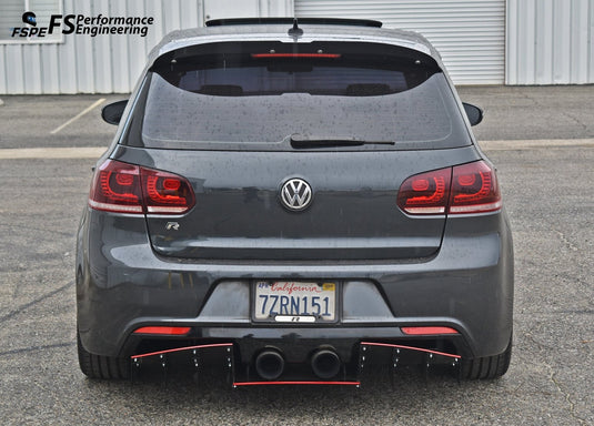 Volkswagen MK6 Golf R (2012-13) Rear Diffuser V1 - FSPE