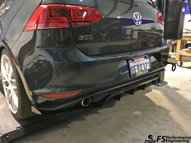Load image into Gallery viewer, Volkswagen MK7 (2015 - 2017) Golf GTI Rear Diffuser "Fausto & Furious" - FSPE