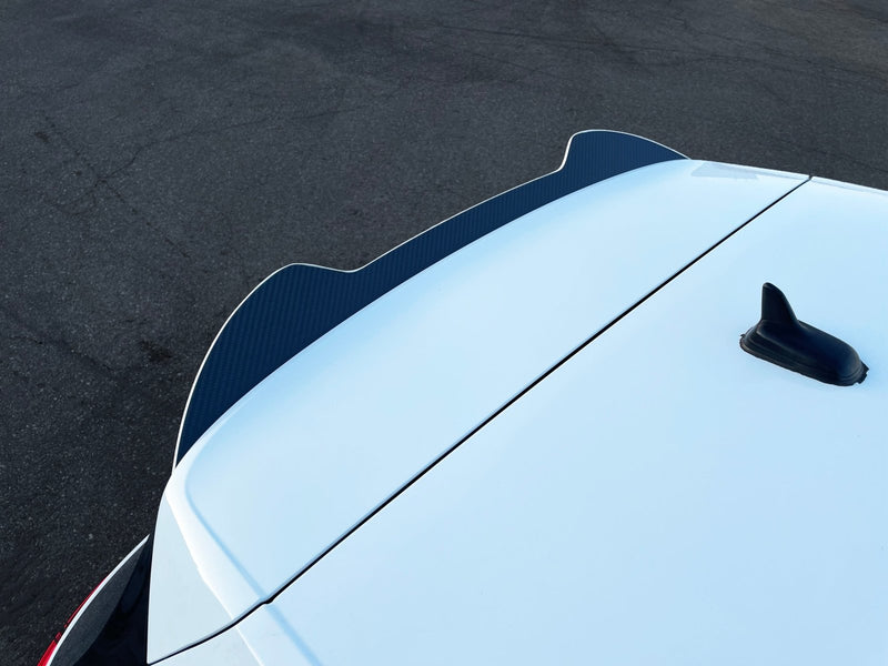 Load image into Gallery viewer, Volkswagen MK7 / 7.5 (2015-2021) Golf GTI / R Carbon Fiber Rear Spoiler Extension V1 - FSPE
