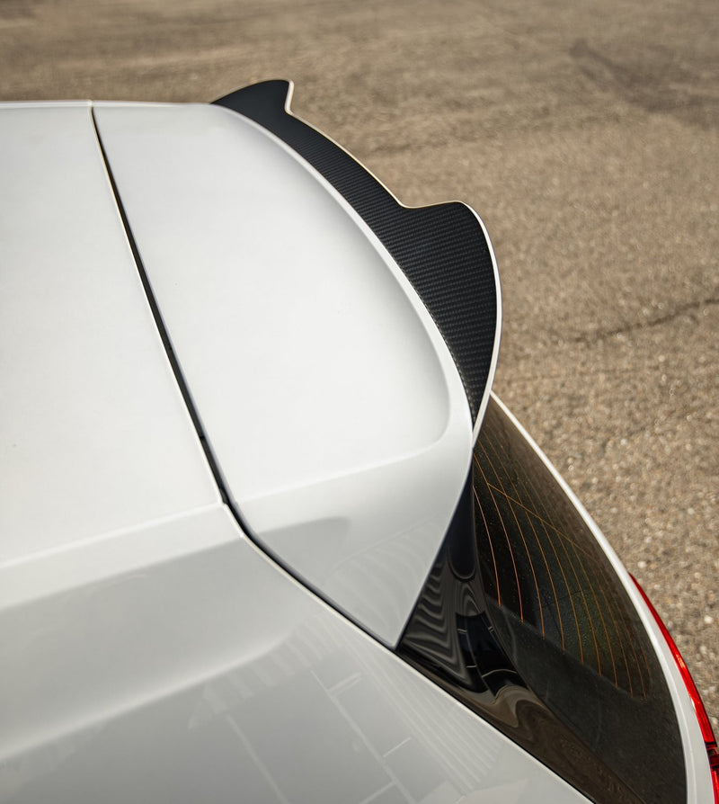 Load image into Gallery viewer, Volkswagen MK7 / 7.5 (2015-2021) Golf GTI / R Carbon Fiber Rear Spoiler Extension V1 - FSPE
