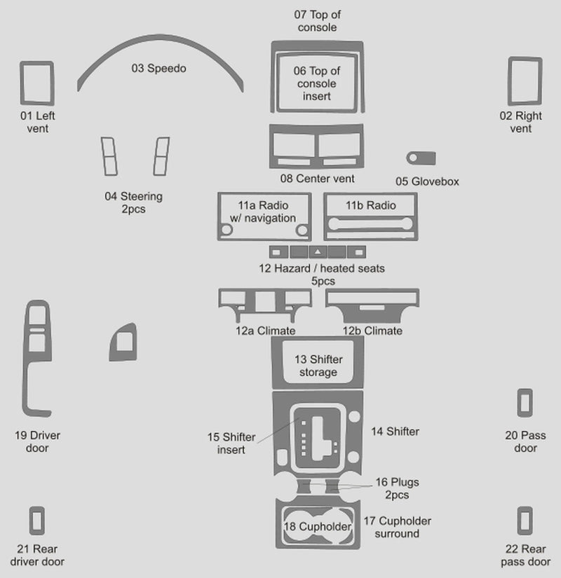 Load image into Gallery viewer, Volkswagen Touareg (2008-2010) Carbon Fiber Full Set Trim - FSPE
