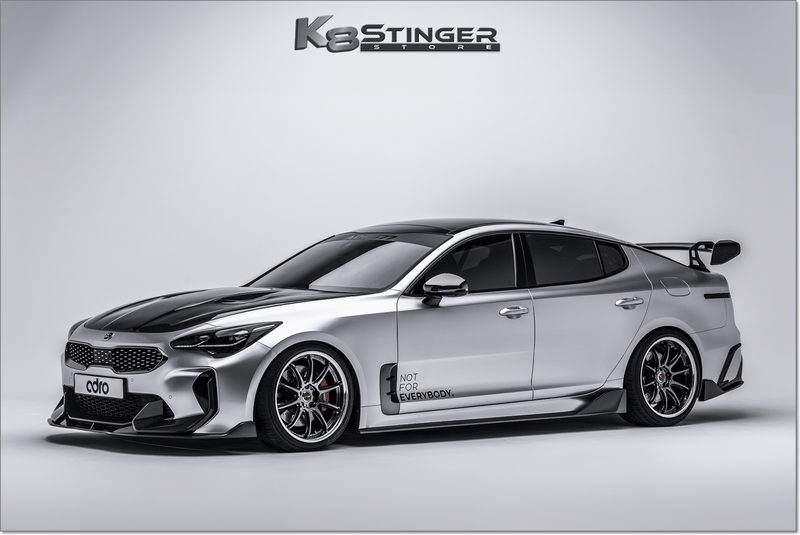 Load image into Gallery viewer, 2018 - 2023 Kia Stinger - Adro AT - R2 Swan Neck Carbon Fiber Wing - FSPE
