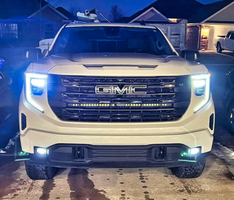 Load image into Gallery viewer, 2019+ GMC Sierra 1500 Dual 40 in Light Bars - SLIM - FSPE

