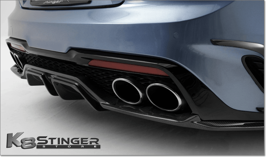 2022 - 2023 Kia Stinger - Adro Carbon Fiber Meister Rear Diffuser V3 - FSPE