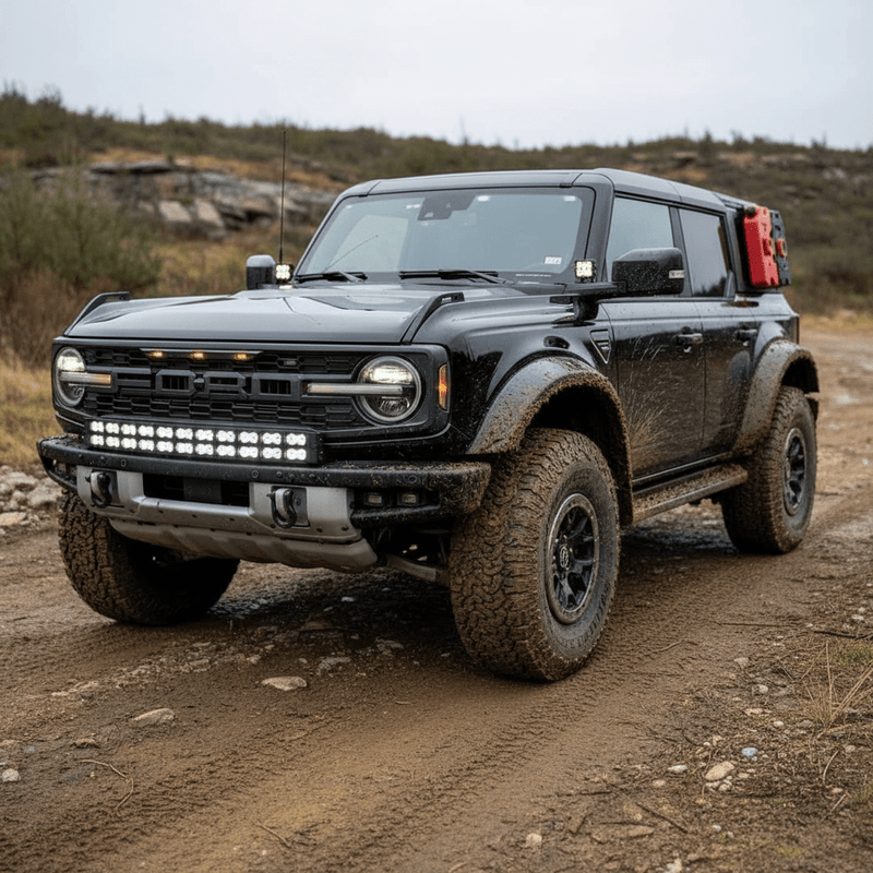 Load image into Gallery viewer, 2022+ Ford Bronco Raptor Double Stacked Light Bars - FSPE
