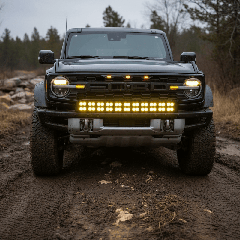 Load image into Gallery viewer, 2022+ Ford Bronco Raptor Double Stacked Light Bars - FSPE
