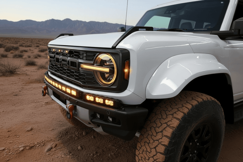 Load image into Gallery viewer, 2022+ Ford Bronco Raptor Light Bar Extensions - FSPE
