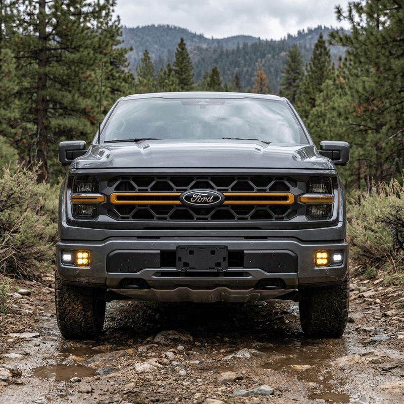 Load image into Gallery viewer, 2024+ Ford F150 Tremor Standard Bumper Fog Light Kit - FSPE
