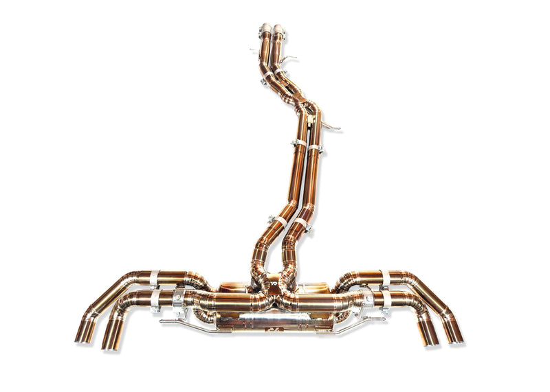 Load image into Gallery viewer, Audi RSQ8 Exhaust VANTA Edition Valved Catback Doulbe X-pipe 3''
