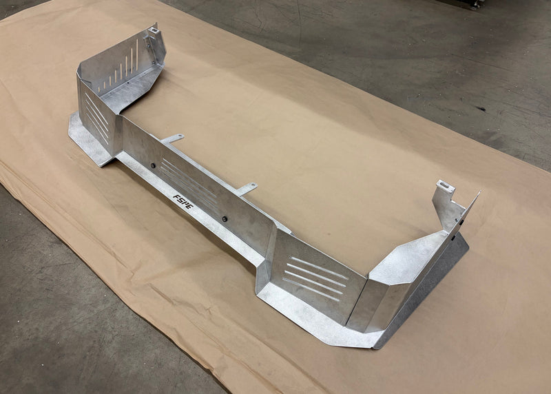 Load image into Gallery viewer, Honda ACTY Front Splitter and Lip in Silver on the ground 
