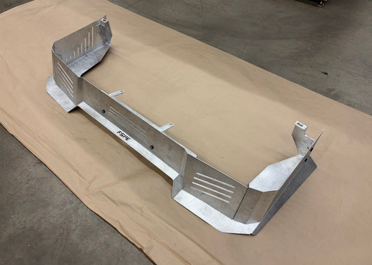 Honda ACTY Front Splitter and Lip in Silver on the ground 