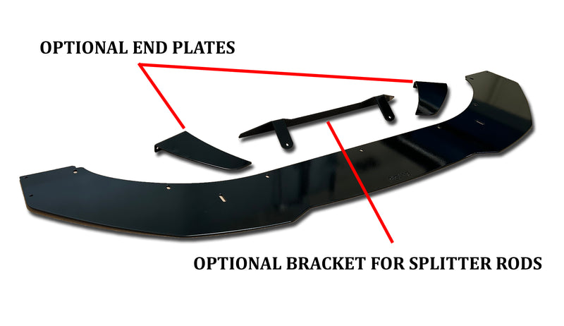 Load image into Gallery viewer, Mini Cooper JCW Frame Mounted Front Splitter (2021-2024) &amp; (2017-2020 w/ LCI2 Bumper Conversion)
