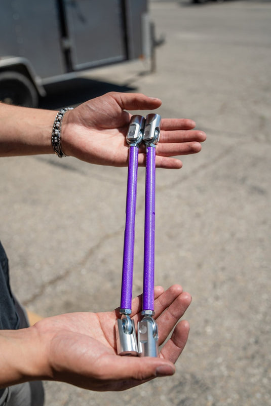 Adjustable Splitter Support Rods (PAIR) - Metallic Rainbow Purple - FSPE