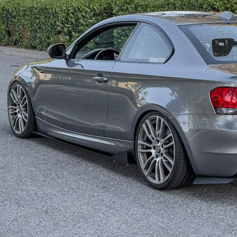 Load image into Gallery viewer, BMW 128i / 135i (2007 - 2013) E82 Aluminum Side Skirt Extensions V1 &amp; V2 - FSPE
