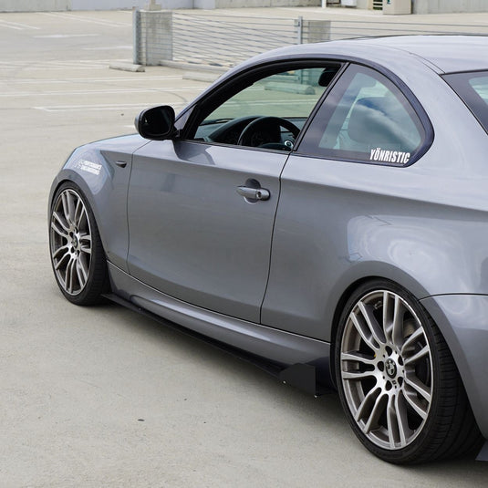 BMW 128i / 135i (2007-2013) E82 Aluminum Side Skirt Extensions V1 & V2 - FSPE