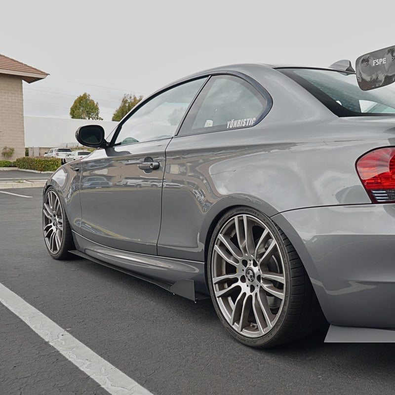 Load image into Gallery viewer, BMW 128i / 135i (2007 - 2013) E82 Aluminum Side Skirt Extensions V1 &amp; V2 - FSPE
