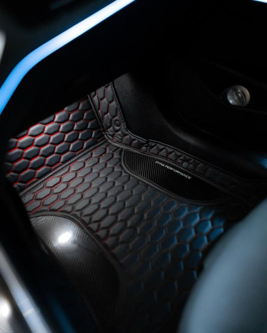 BMW 3 Series F30 (2011 - 2019) Carbon Fiber Floor Mats - FSPE