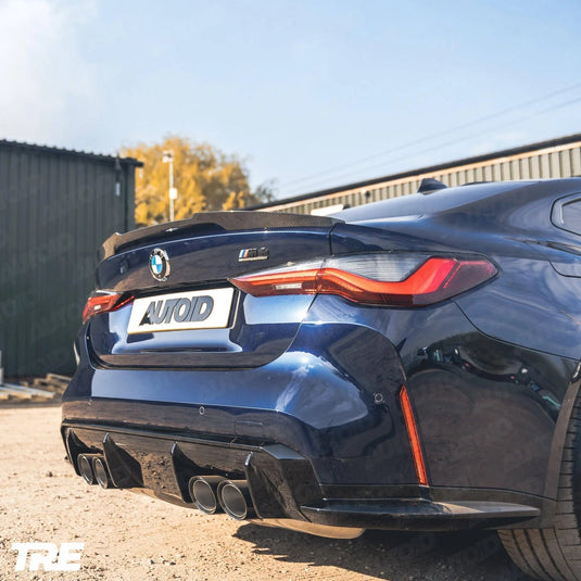BMW 4 - Series / M4 (2021 - 25 G22 / G82) Carbon Fiber Competition Rear Spoiler - FSPE