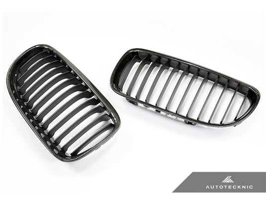 BMW E90/ E91 3 - Series LCI - Carbon Fiber Front Grille Set - FSPE